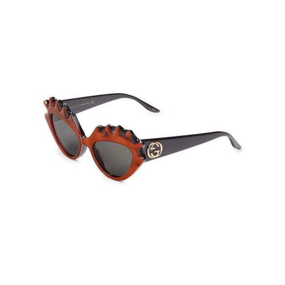 GUCCI 52MM Cat Eye Sunglasses in Orange - Picture 1 of 5